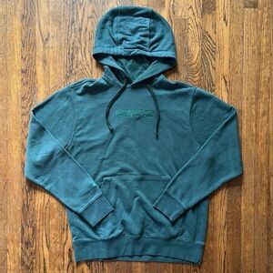 Nike Green Zip Front 'Sport & Sanctuary' Sweatshirt Hoodie
